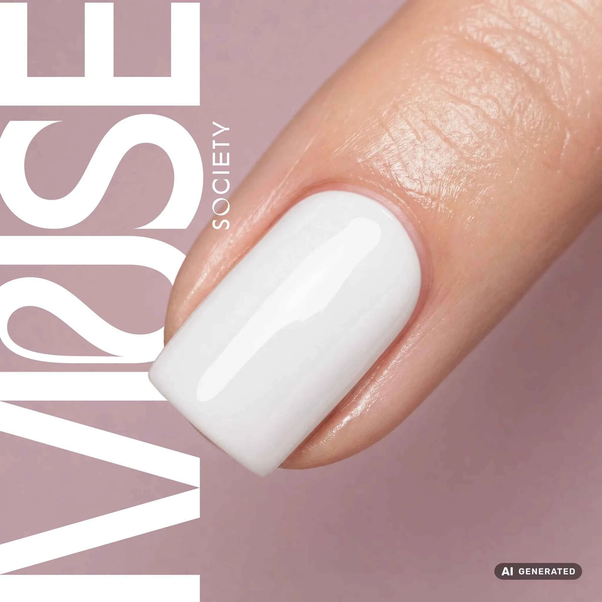 UV/LED Ημιμόνιμο Βερνίκι Νυχιών True White #001 δείγμα χρώματος σε νύχι