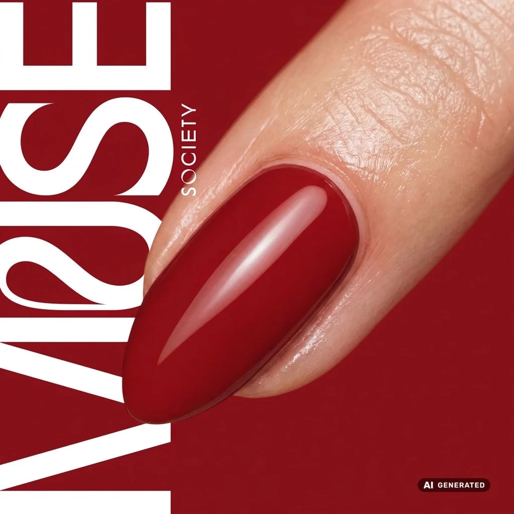 UV/LED Nail Gel Polish Ruby Red #004